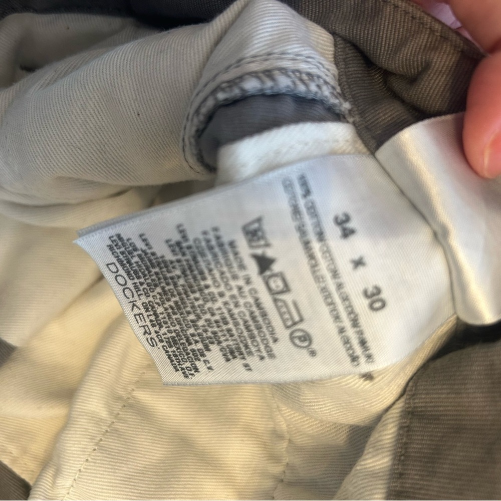 Dockers Men's Straight Fit Gray Jeans 34-30 - Picture 5 of 7